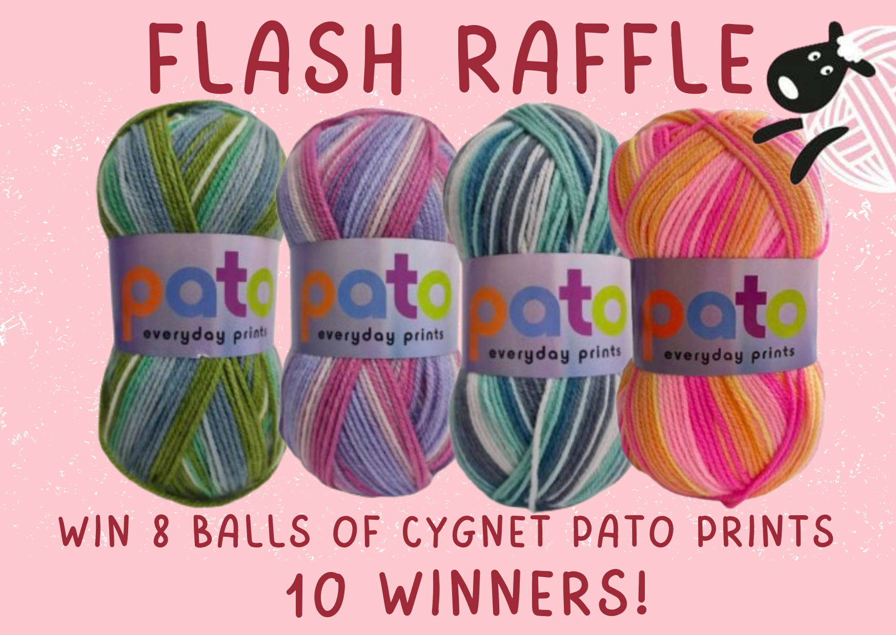 Pink and Red Candy Cane New Year Merry Christmas Greeting Card